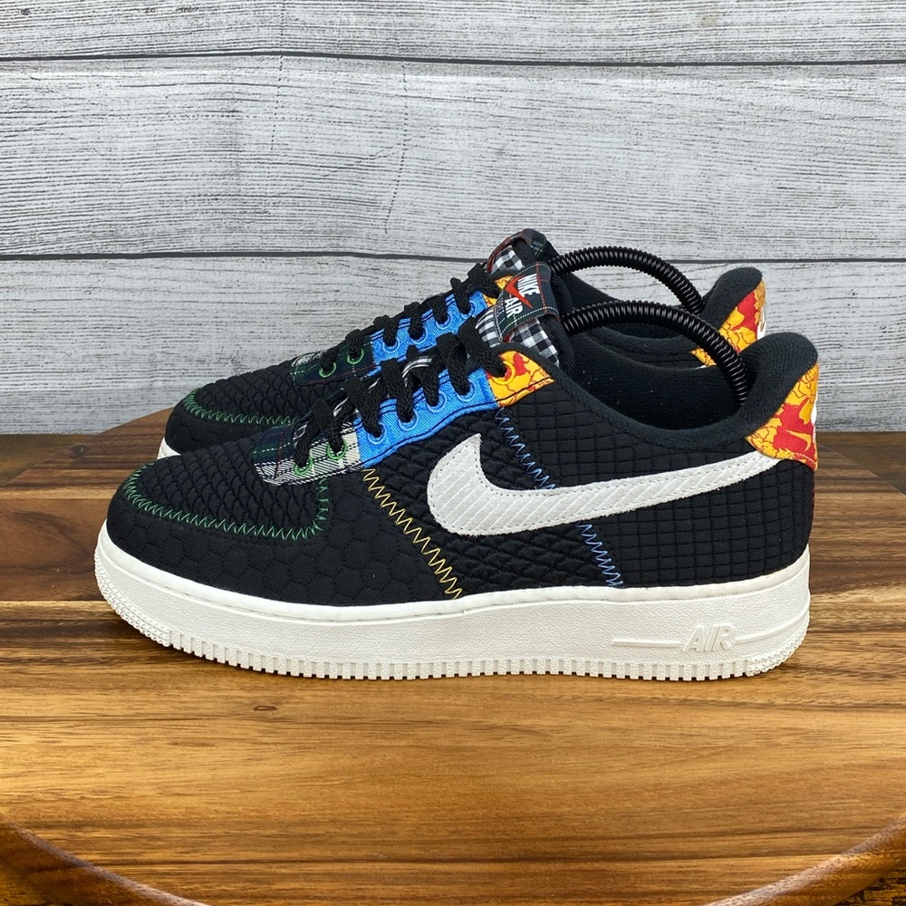 Nike Air Force 1 Low '07 LV8 Multi Material Shoes DZ4855-001 Men’s 7.5 Women’s 9